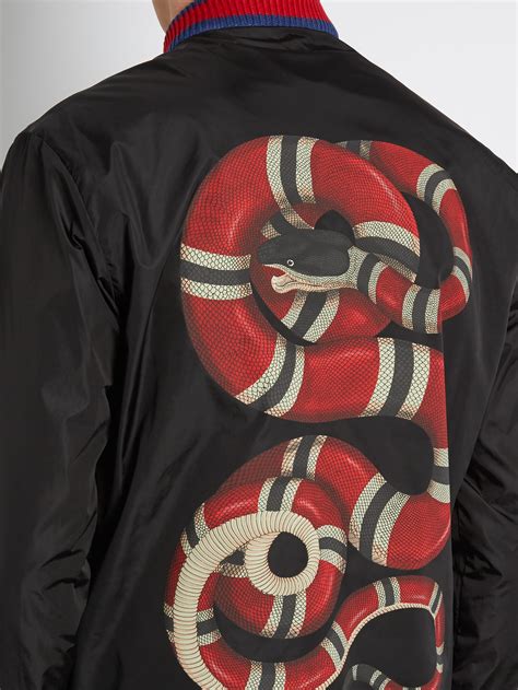 bomber gucci snake|Gucci Jackets for Men .